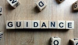 blocks spelling out guidance
