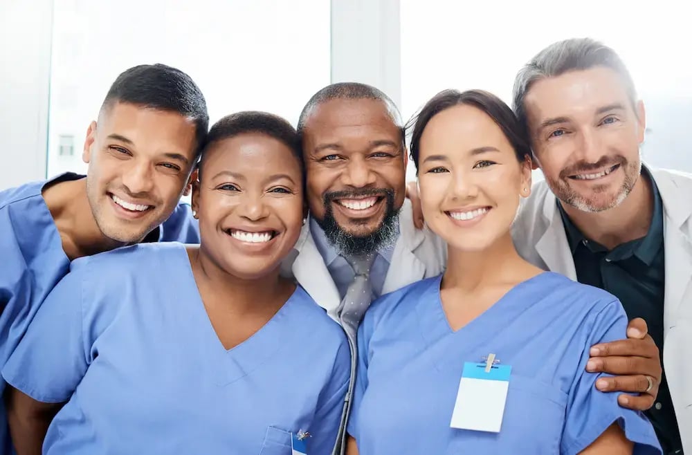 smiling medical professionals