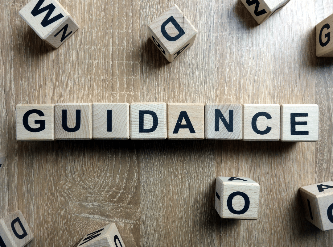 blocks spelling out guidance
