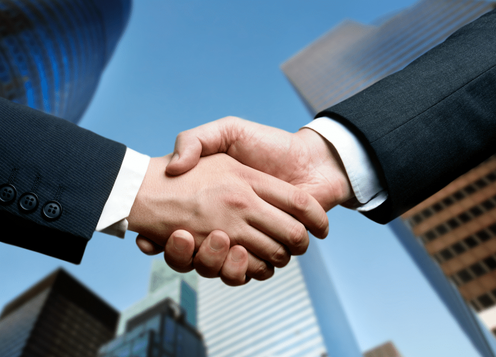 professional handshake