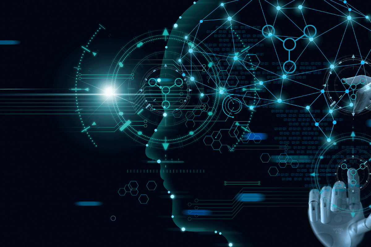 abstract graphic representing machine learning