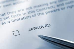 pen next to approved checkbox