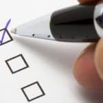 checking box
