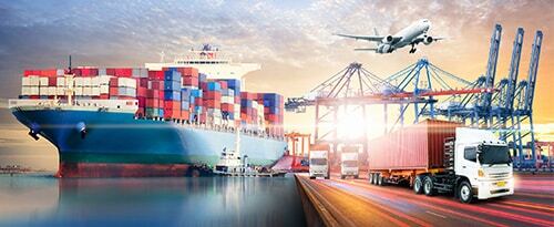 cargo ship at port