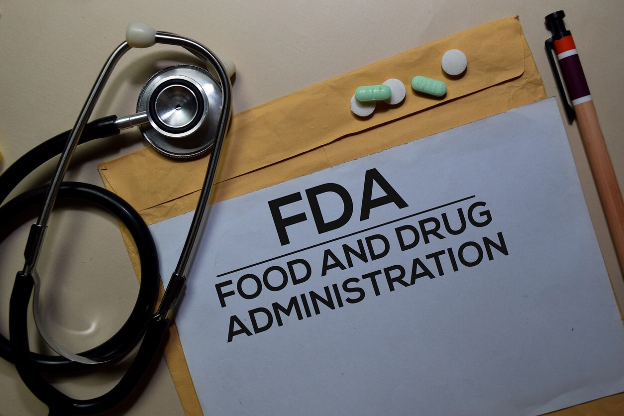stethoscope next to FDA food and drug administration