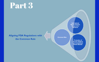 Part 3 of 3 — Making Amends in Clinical Investigation Requirements: Aligning FDA Regulations with the Common Rule – Comment Period Extended until December